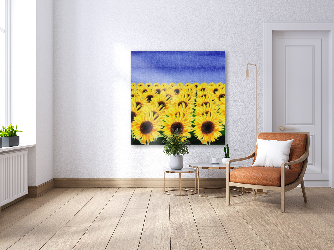 Sunflowers Field Reproduction