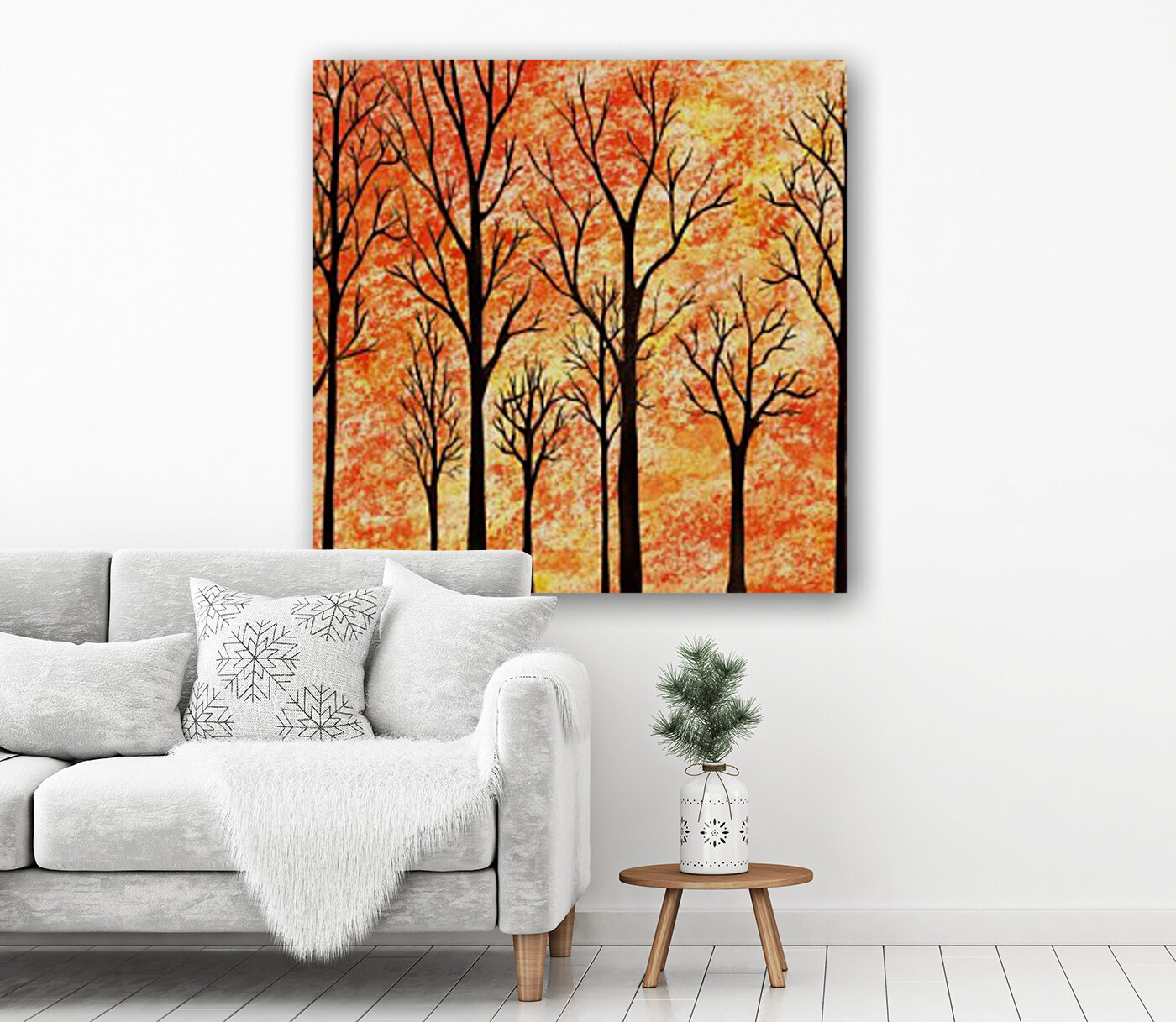 Autumn Forest Abstract  Reproduction
