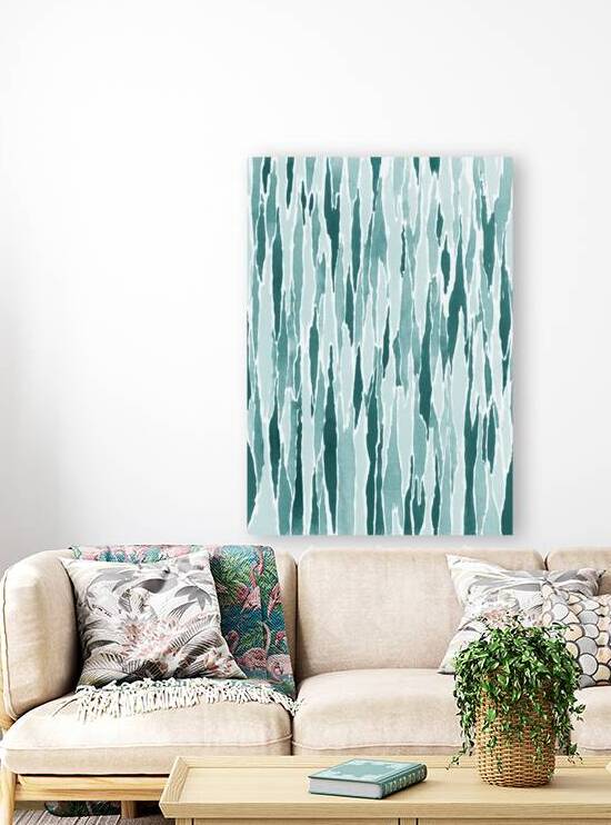 Abstract Watercolor Splash Waves Lines 5 by Irina Sztukowski