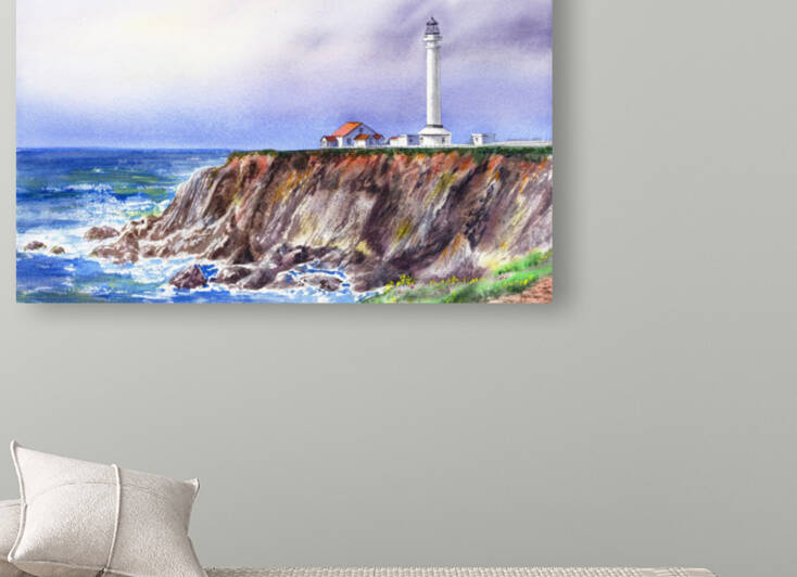 Lighthouse Point Arena California  by Irina Sztukowski