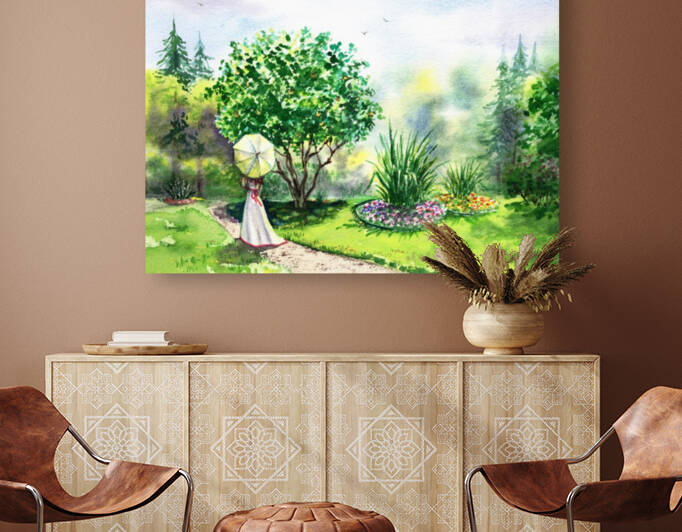 Strolling In The Garden by Irina Sztukowski