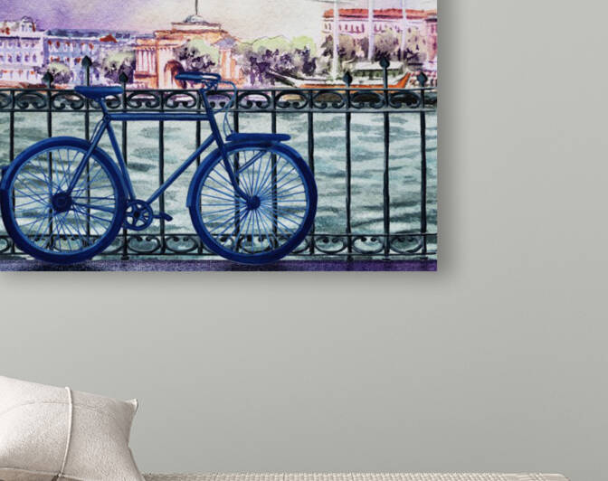 Bicycle Ride To The City by Irina Sztukowski