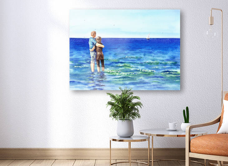 Couple And The Sea by Irina Sztukowski