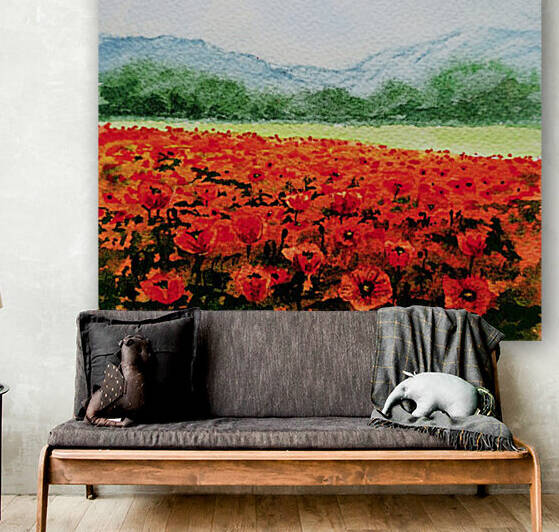 Red Poppies Field by Irina Sztukowski