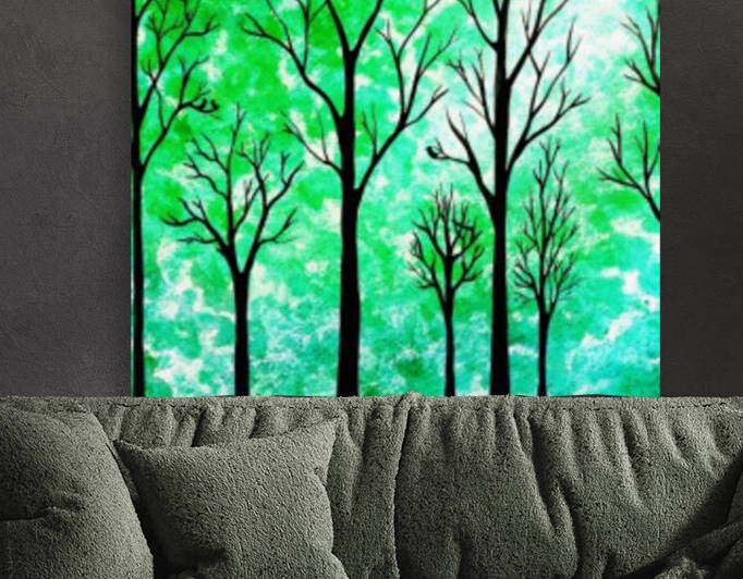 Light In The Woods Abstract by Irina Sztukowski