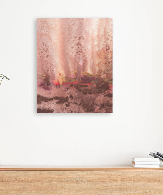 Abstract Mystery Watercolor Landscape XVII by Irina Sztukowski