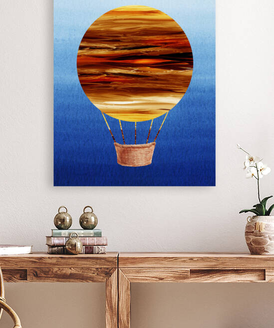 Hot Air Balloon In The Sky Watercolor Colorfu 1666061149.6052 by Irina Sztukowski