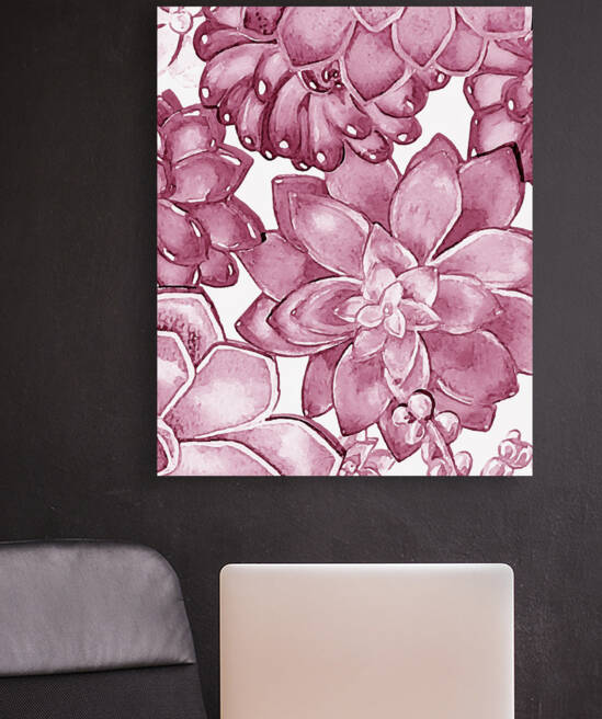 Soft Pale Blush Pink Watercolor Succulent Wal 1666069417.7518 by Irina Sztukowski