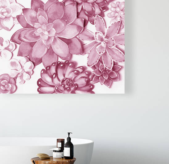 Soft Pale Blush Pink Watercolor Succulent Wal 1666069419.6155 by Irina Sztukowski