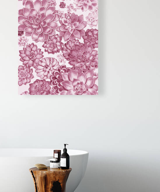 Soft Pale Blush Pink Watercolor Succulent Wal 1666069423.26 by Irina Sztukowski