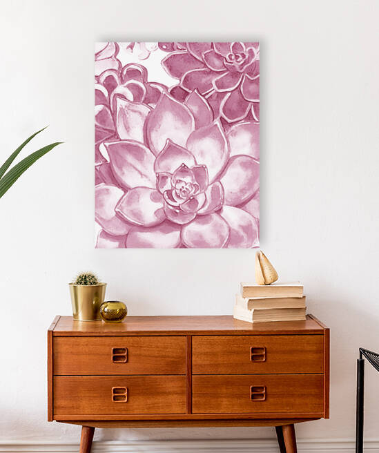 Soft Pale Blush Pink Watercolor Succulent Wal 1666069411.6128 by Irina Sztukowski