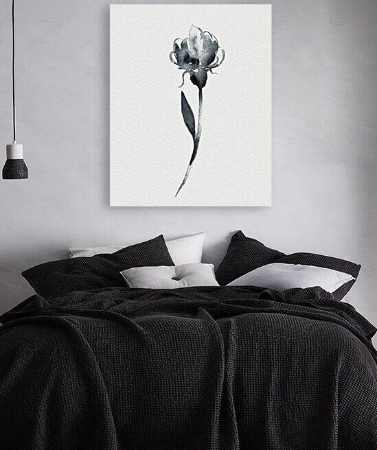 Minimalism In Watercolor Simple Single Gray Flowe 1685637447.0998 by Irina Sztukowski