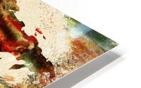 World Map Decorative Painting HD Metal print