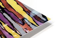 Abstract Watercolor Splash Waves Lines 22 HD Metal print