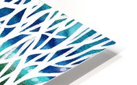 White And Teal Forest HD Metal print