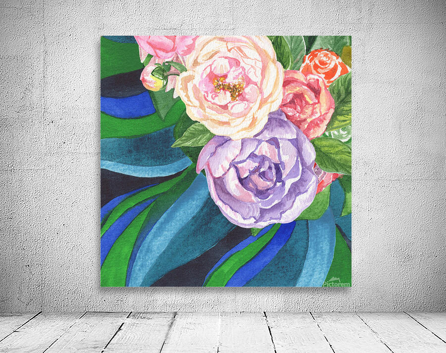 Floral Bouquet Watercolor 8 1 Wall Preview