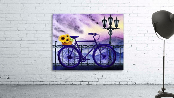 Bicycle And Sunflowers Wall Preview