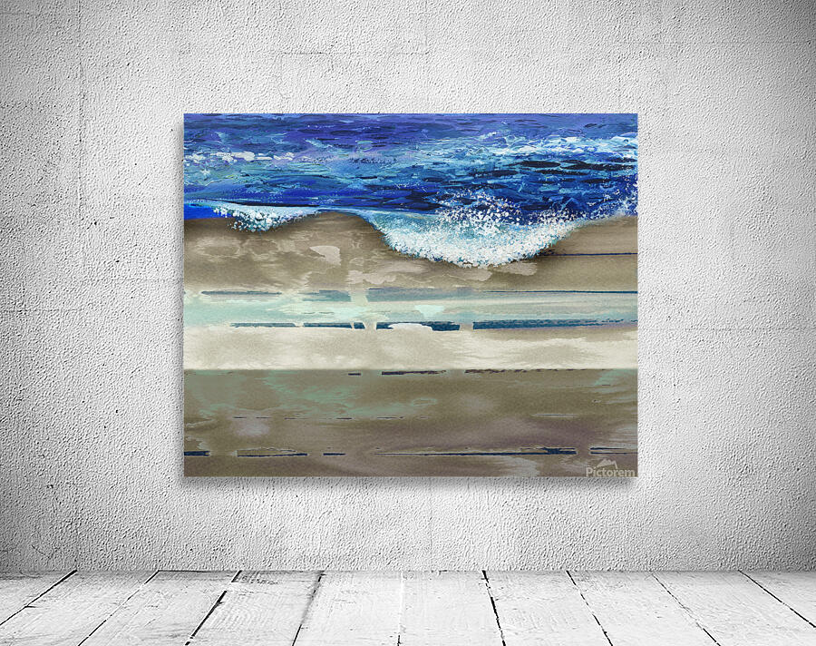 Wave On The Beach Beautiful Seascape Vacation Wall Preview