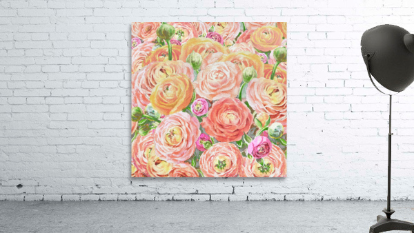 Ranunculus Flowers 4 Wall Preview
