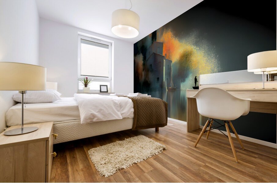 Hazy Light Mural print