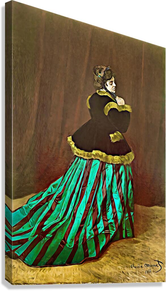 Claude Monet Camille dig Canvas Print