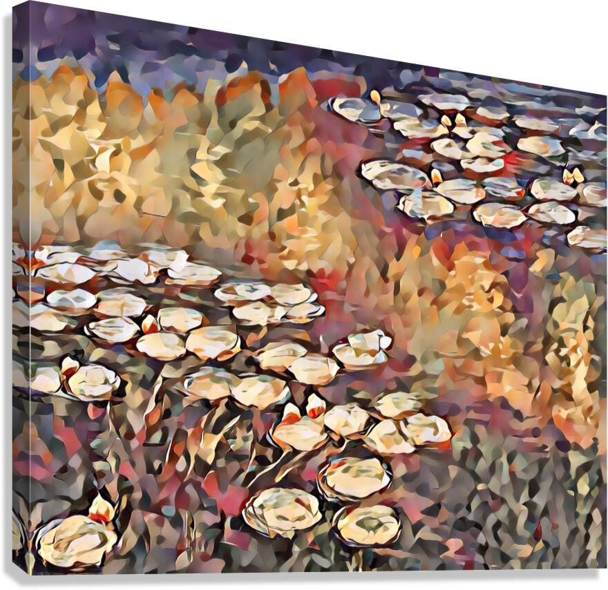 Lilies by Monet oil Canvas Print