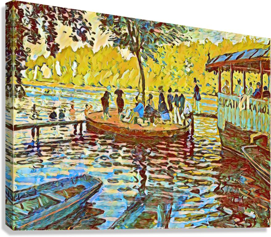 Claude Monet La Grenouillere 1869 impressionist. by Monet by