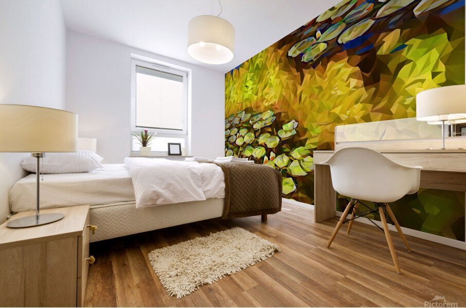 Lilies by Monet polyart Impression murale