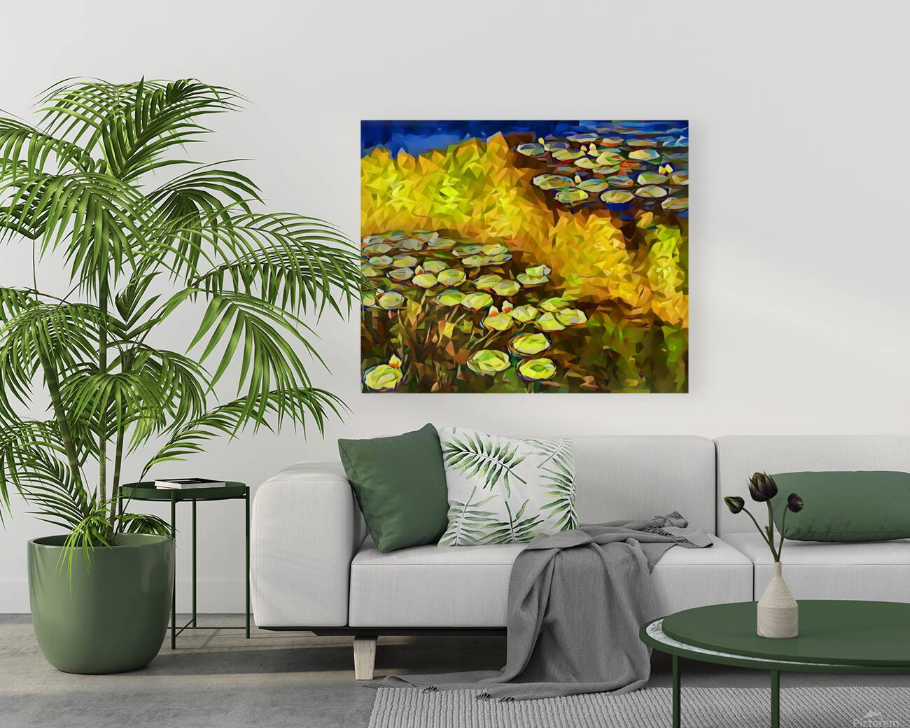 Lilies by Monet polyart Reproduction