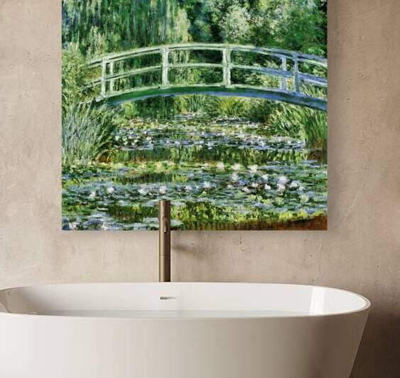 Water Lilies and Japanese Bridge 1897 1899 Reproduction