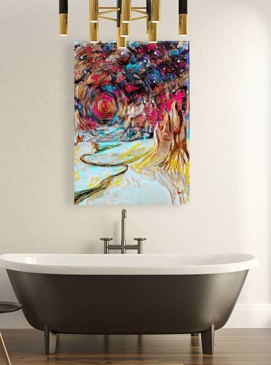Monet Oil Painting Weeping Willow dig oil abstact by Monet by ArteFinoArt