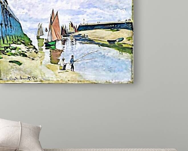 Le port de Trouville Breakwater at Trouville Low  1698624043.4728 Reproduction