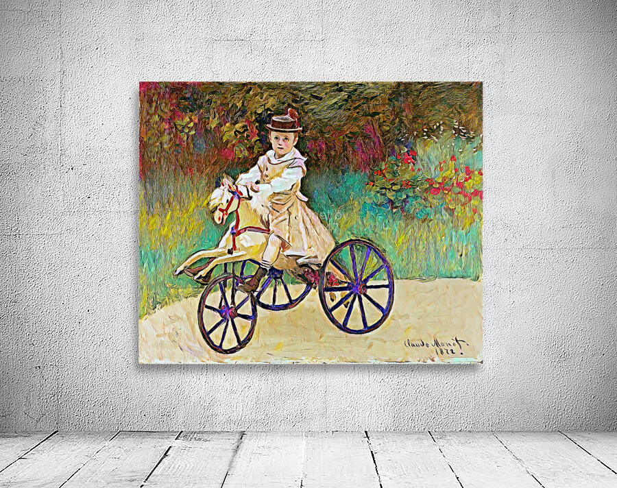 Jean Monet On His Hobby Horse 1872 oil Wall Preview