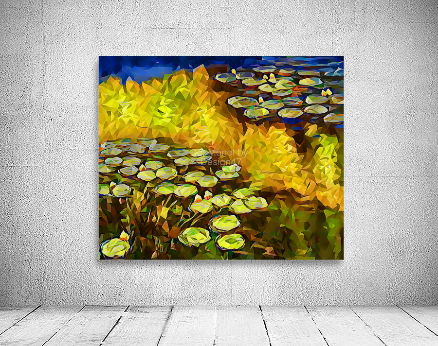 Lilies by Monet polyart Aperçu sur mur