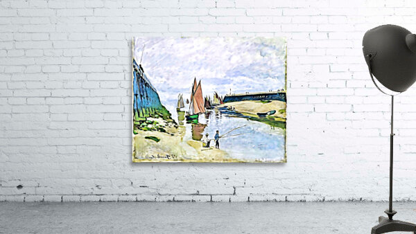 Le port de Trouville Breakwater at Trouville Low  1698624043.4728 Wall Preview