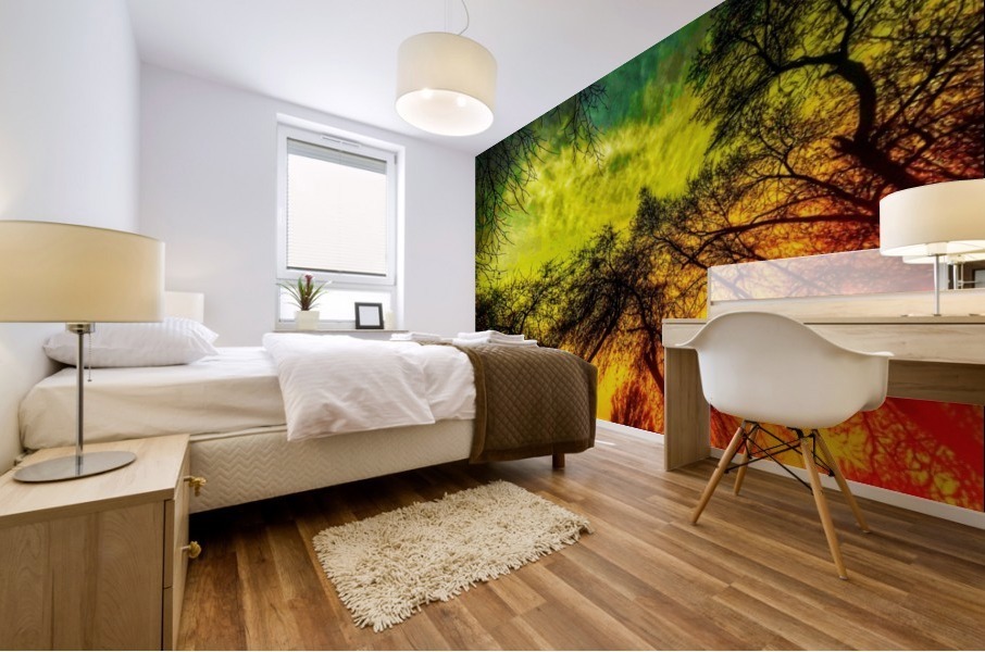 Romantic evening Mural print