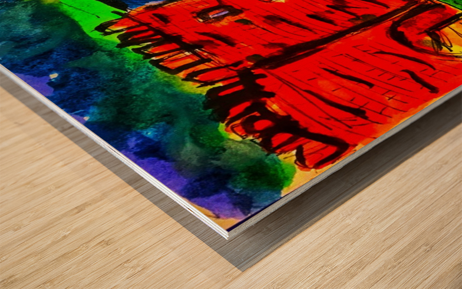 Romance Wood print