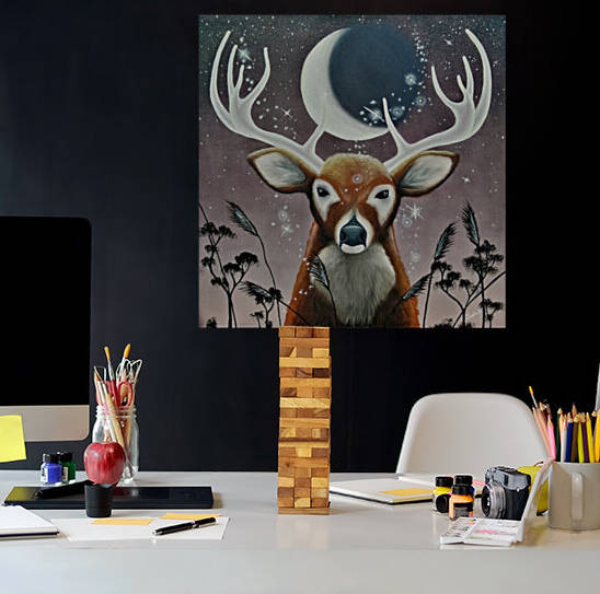 Cerf de lumiere  by La Panthere Blanche jp