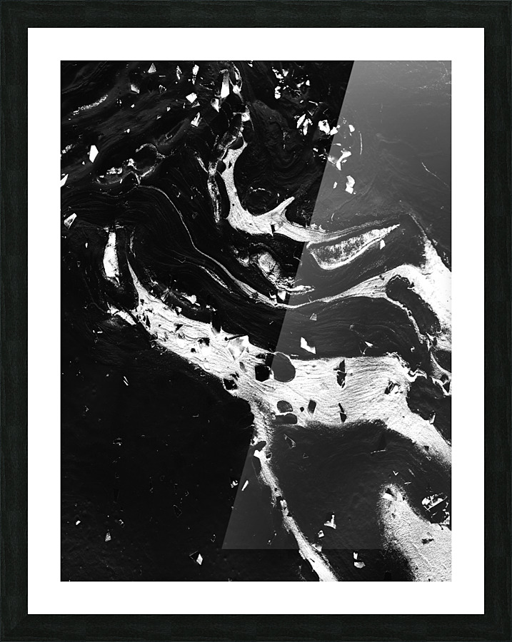 Ripped Rock Picture Frame print