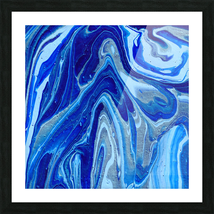Blue Tones Picture Frame print