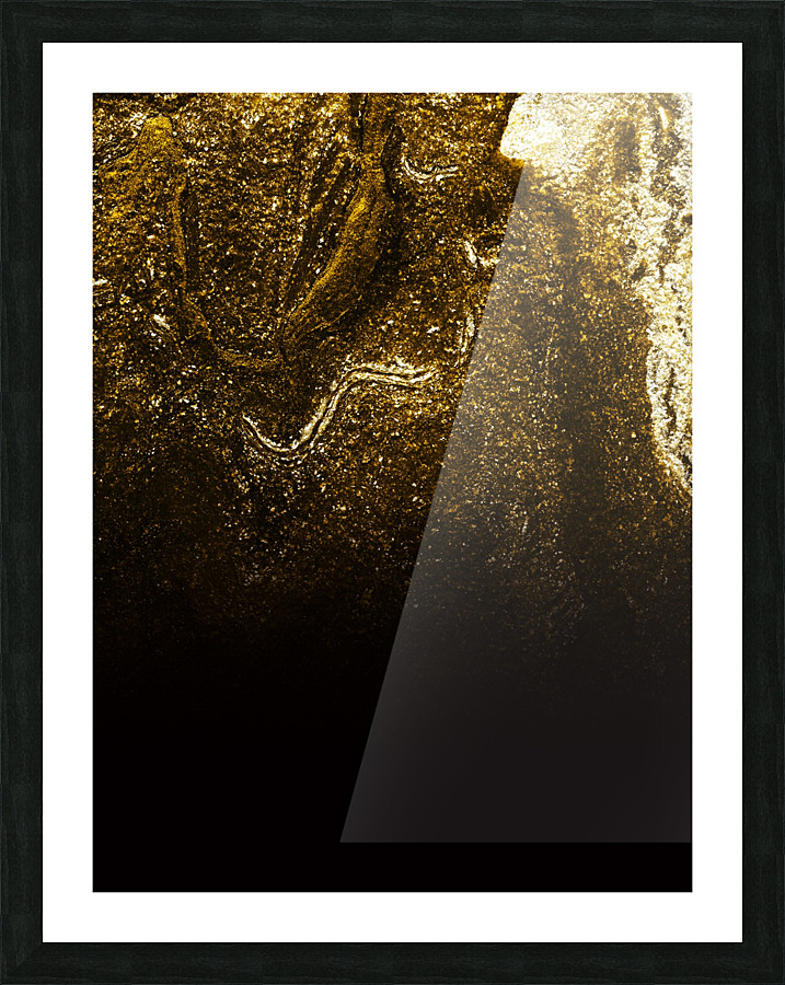 Falling Gold Picture Frame print
