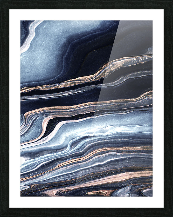 Marble Swipe Picture Frame print