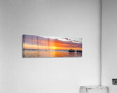 Kingfisher Bay sunset pano Acrylic Print
