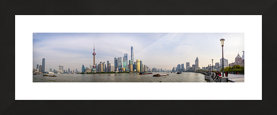 Shanghai skyline Picture Frame print