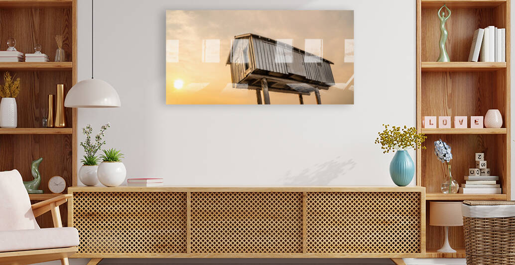 A LightShed in the sunset air by Juan Barrientos