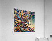 Elaborate Peacock’s Tail by Michael Woodard  Acrylic Print