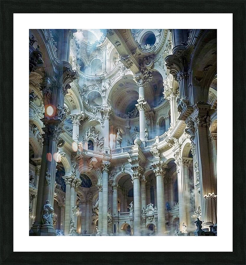 Baroque Architecture by Michael Woodard Picture Frame print