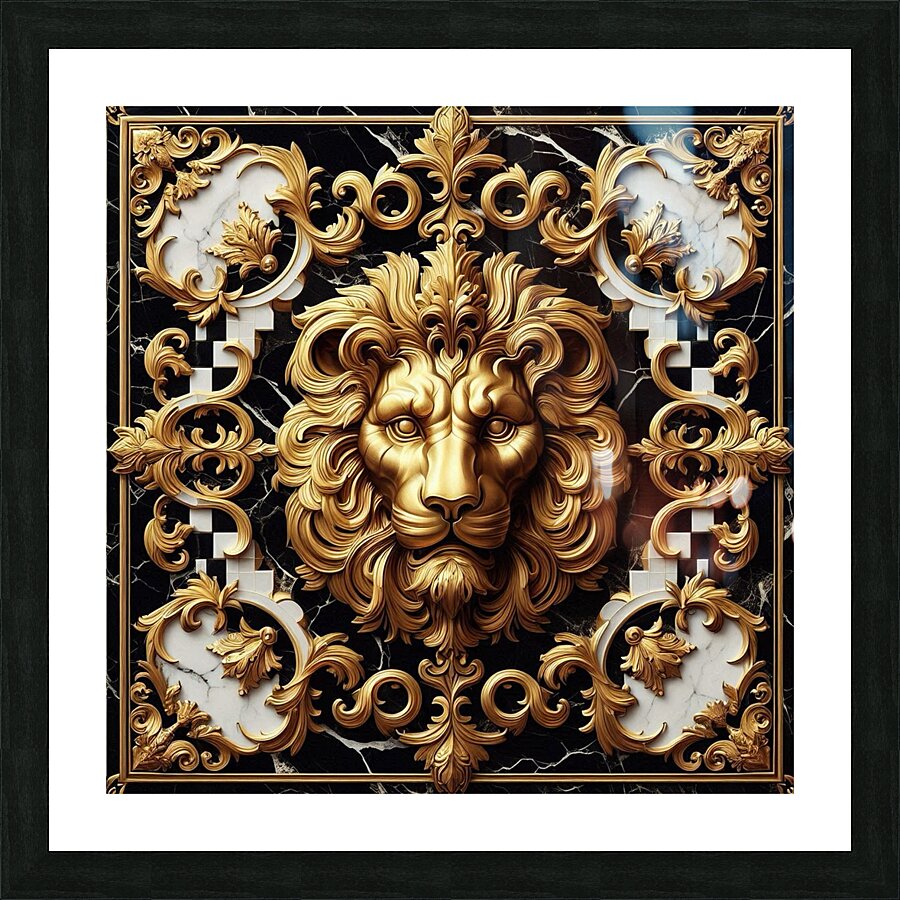 Majestic Lion by Michael Woodard Picture Frame print