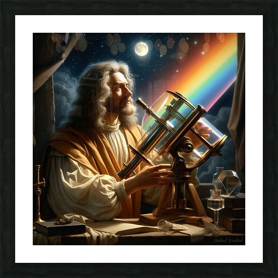 Sir Isaac Newton by Michael Woodard Picture Frame print