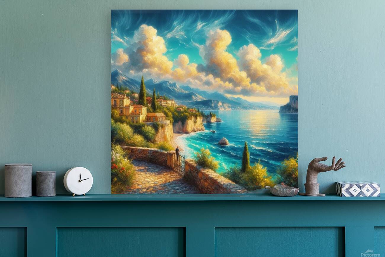 Tranquility by the Sea by Michael Woodard  Reproduction